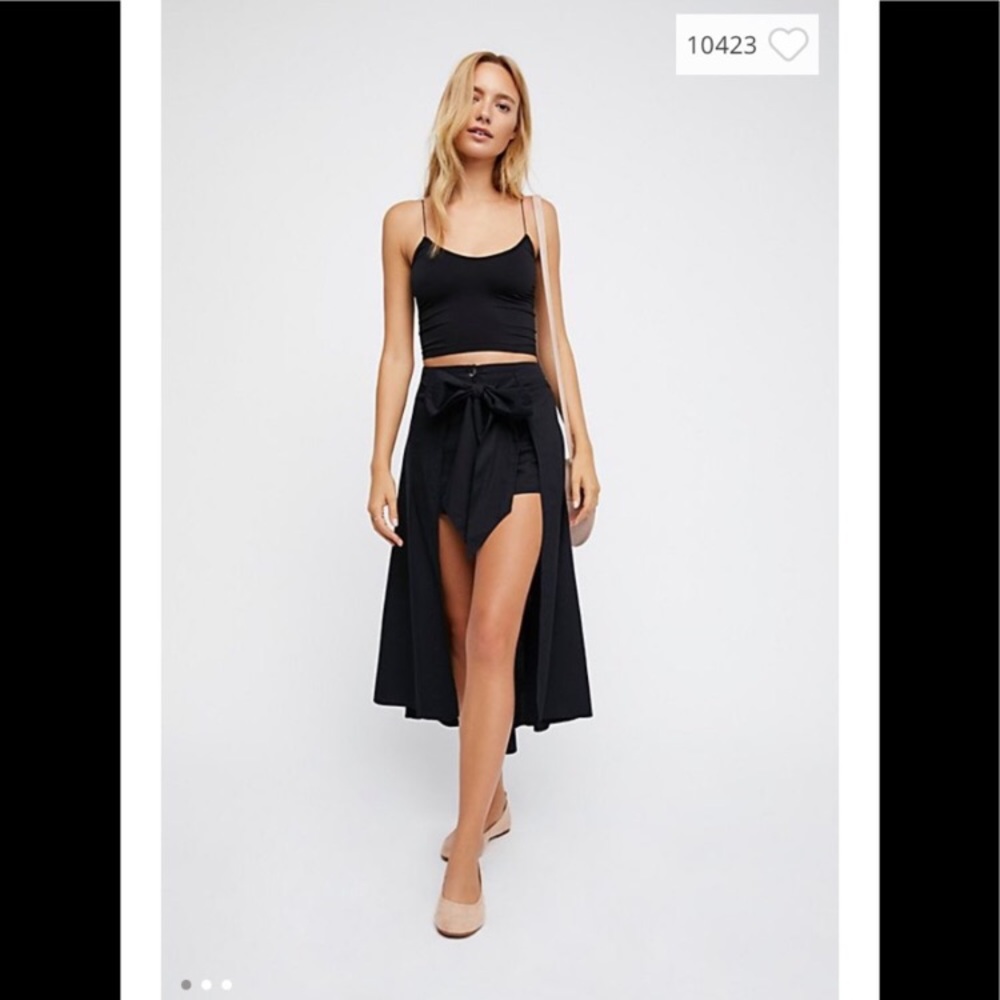 NWT Free People midi skirt with built in shorts